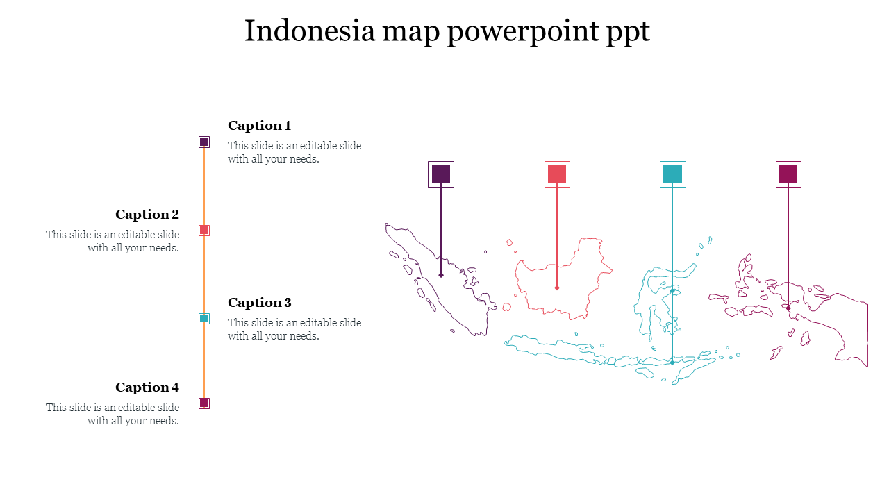 Indonesia map powerpoint ppt 